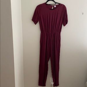 Maroon jumpsuit